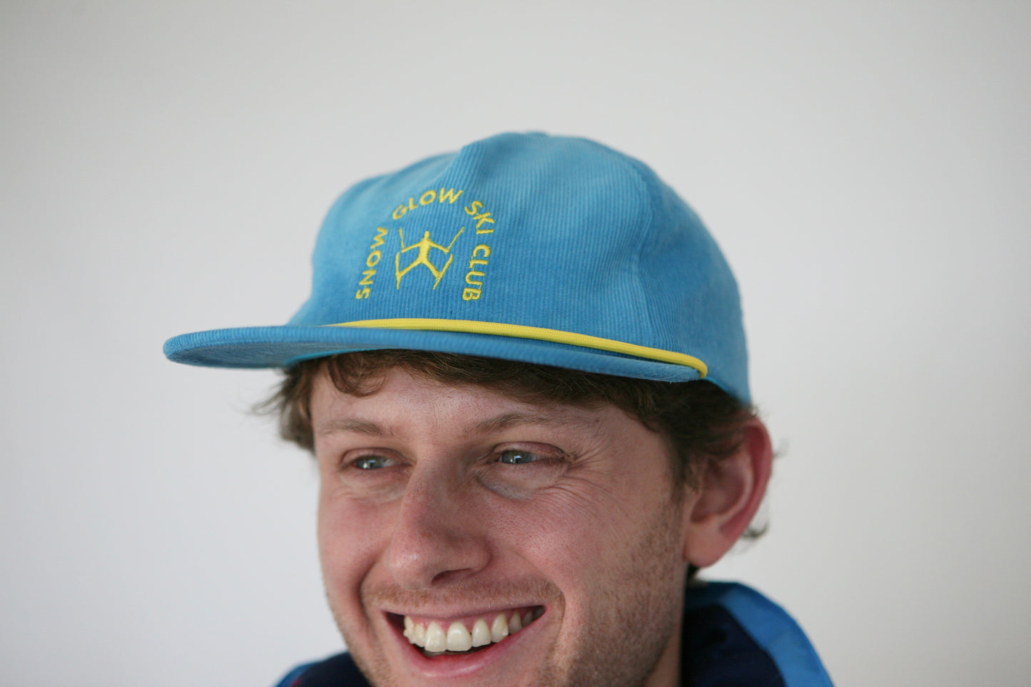 SKI CLUB CORDUROY HAT - Sky Blue