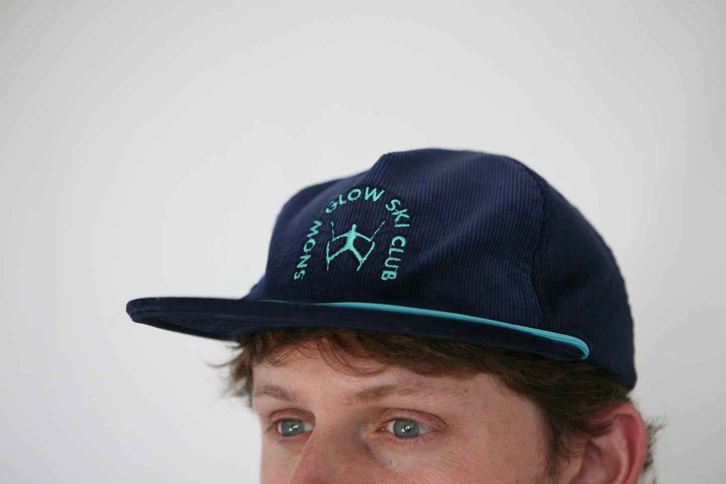 SKI CLUB CORDUROY HAT - Navy
