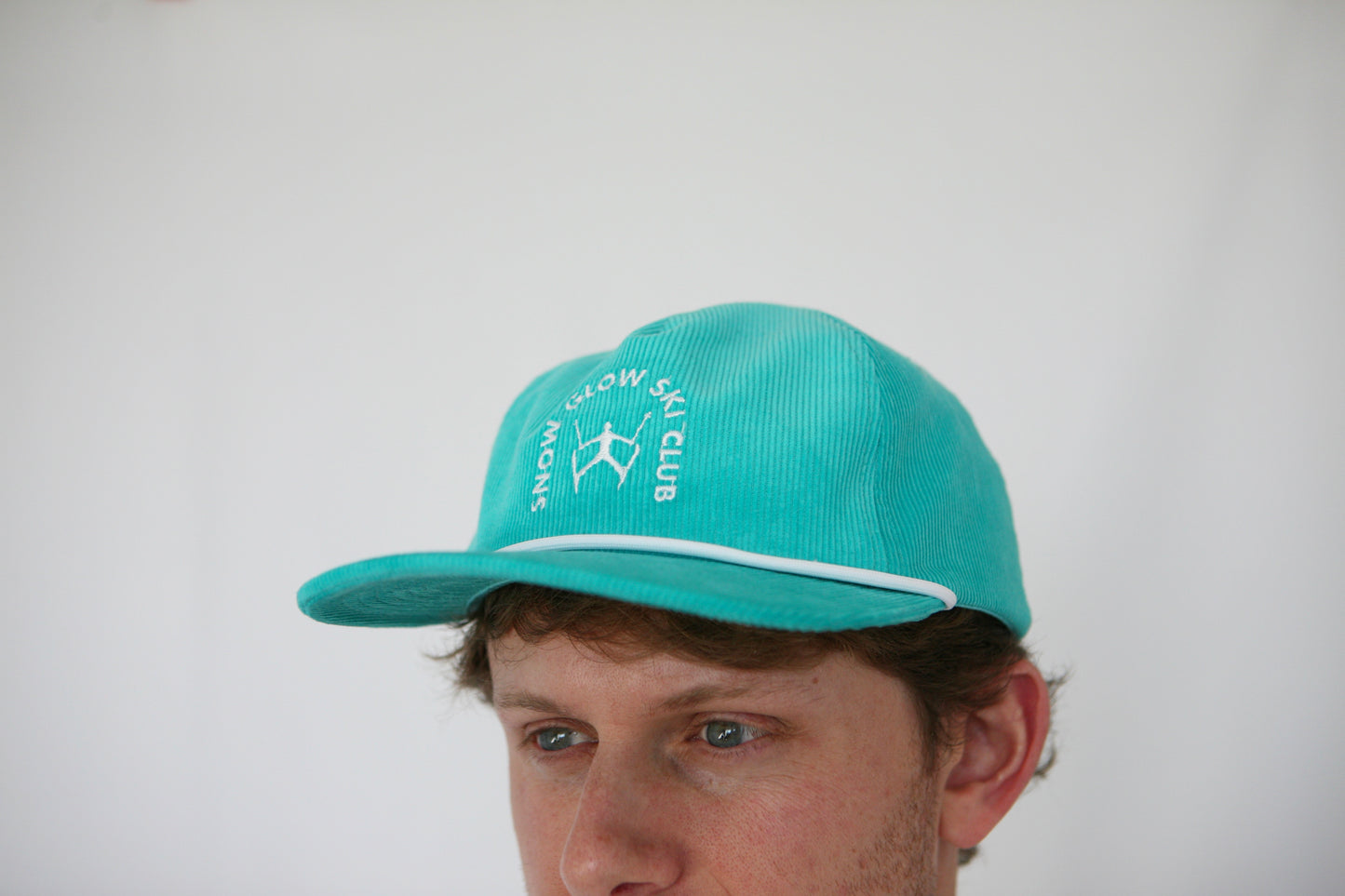 SKI CLUB CORDUROY HAT - Teal