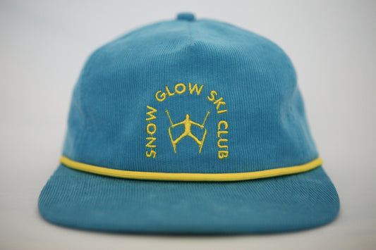 SKI CLUB CORDUROY HAT - Sky Blue