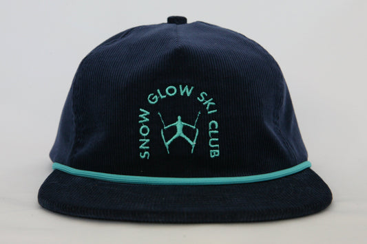 SKI CLUB CORDUROY HAT - Navy